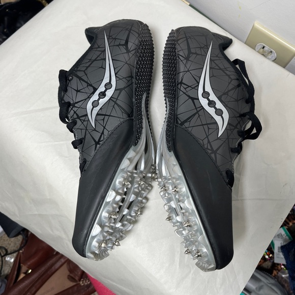 Saucony Spitfire Track Spikes Racing Shoes Men Sz 10.5 - Picture 4 of 12